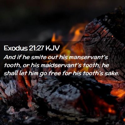 Exodus 21:27 KJV Free Bible Images