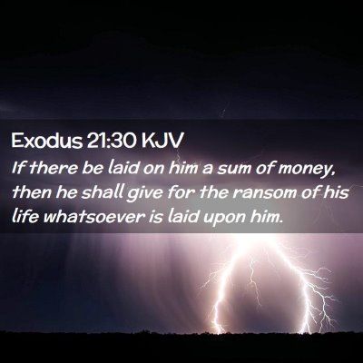 Exodus 21:30 KJV Free Bible Images