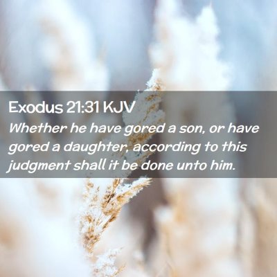 Exodus 21:31 KJV Free Bible Images