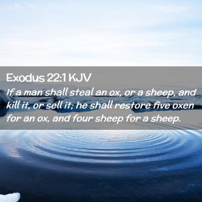 Exodus 22:1 KJV Free Bible Images