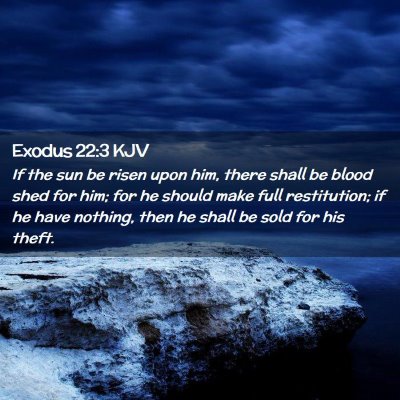 Exodus 22:3 KJV Free Bible Images