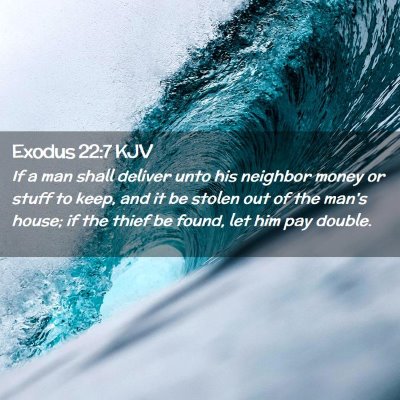 Exodus 22:7 KJV Free Bible Images