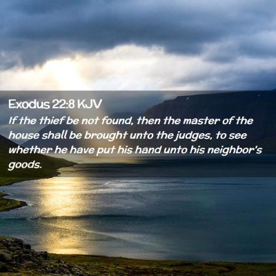 Exodus 22:8 KJV Free Bible Images