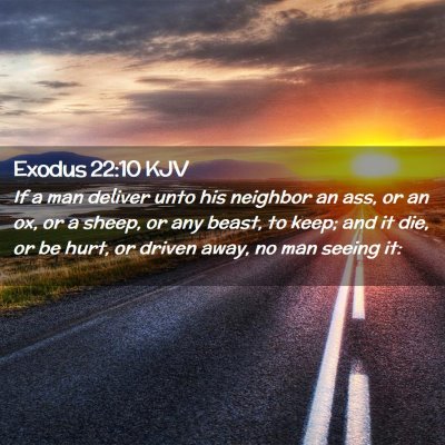 Exodus 22:10 KJV Free Bible Images