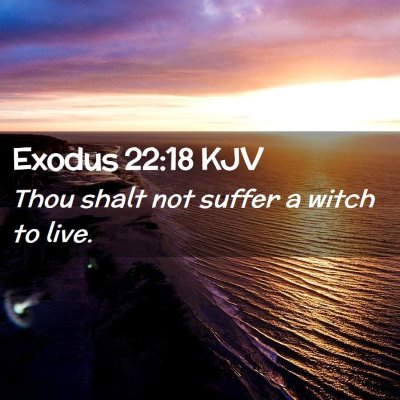 Exodus 22:18 KJV Free Bible Images