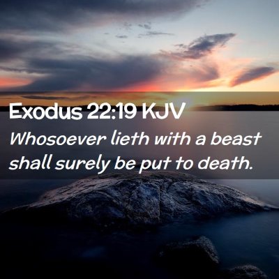 Exodus 22:19 KJV Free Bible Images