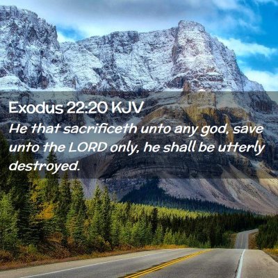 Exodus 22:20 KJV Free Bible Images