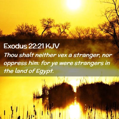 Exodus 22:21 KJV Free Bible Images