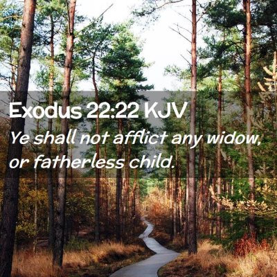 Exodus 22:22 KJV Free Bible Images