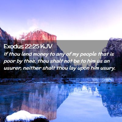 Exodus 22:25 KJV Free Bible Images