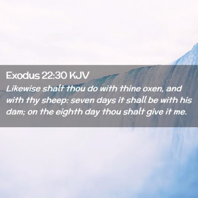 Exodus 22:30 KJV Free Bible Images