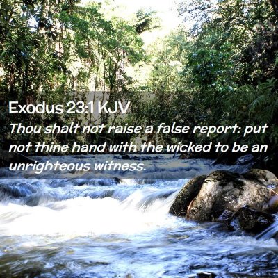 Exodus 23:1 KJV Free Bible Images