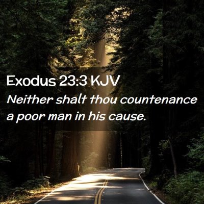 Exodus 23:3 KJV Free Bible Images