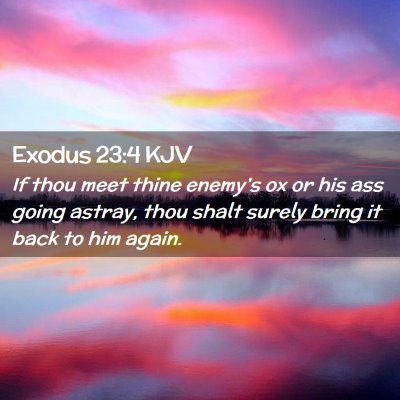 Exodus 23:4 KJV Free Bible Images