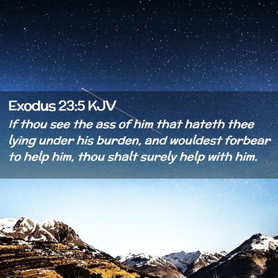 Exodus 23:5 KJV Free Bible Images