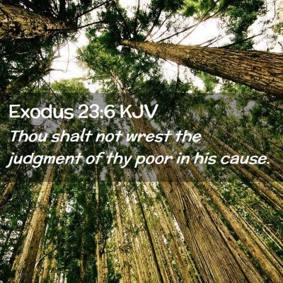 Exodus 23:6 KJV Free Bible Images