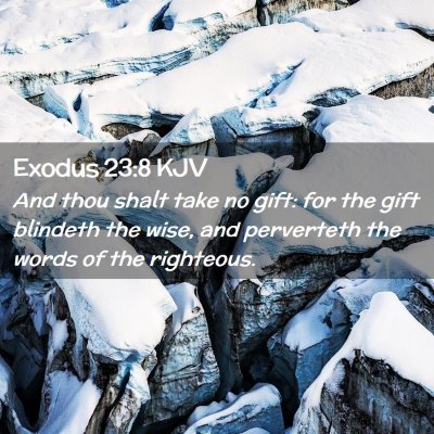 Exodus 23:8 KJV Free Bible Images