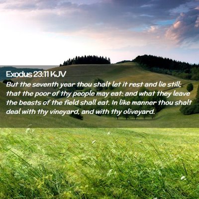 Exodus 23:11 KJV Free Bible Images