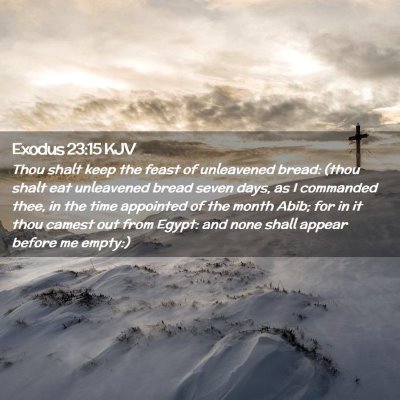 Exodus 23:15 KJV Free Bible Images