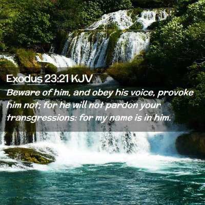 Exodus 23:21 KJV Free Bible Images