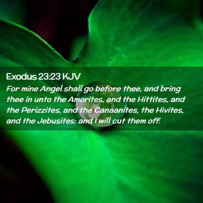 Exodus 23:23 KJV Free Bible Images