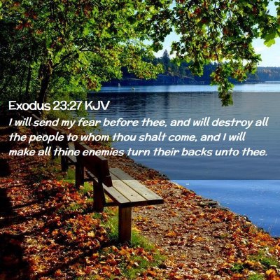 Exodus 23:27 KJV Free Bible Images