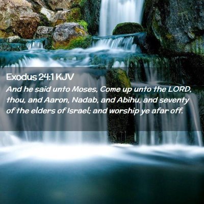 Exodus 24:1 KJV Free Bible Images