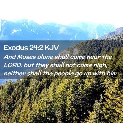 Exodus 24:2 KJV Free Bible Images