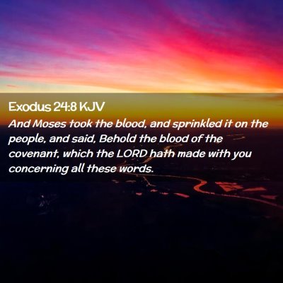 Exodus 24:8 KJV Free Bible Images