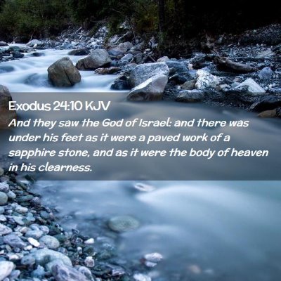 Exodus 24:10 KJV Free Bible Images