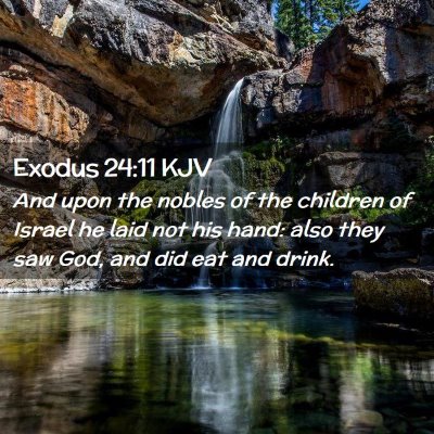 Exodus 24:11 KJV Free Bible Images