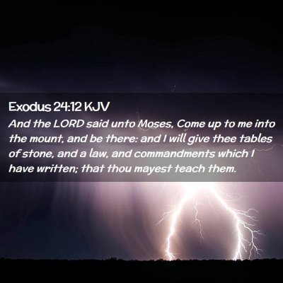 Exodus 24:12 KJV Free Bible Images