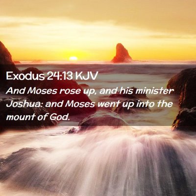 Exodus 24:13 KJV Free Bible Images