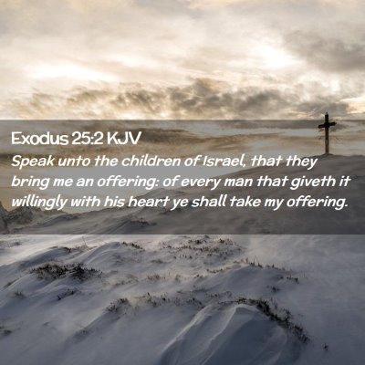 Exodus 25:2 KJV Free Bible Images