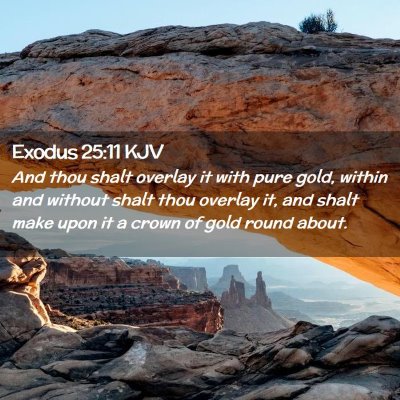 Exodus 25:11 KJV Free Bible Images