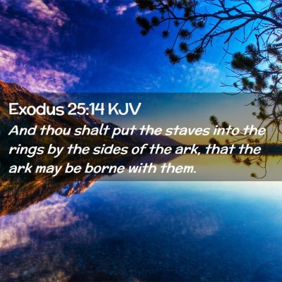 Exodus 25:14 KJV Free Bible Images