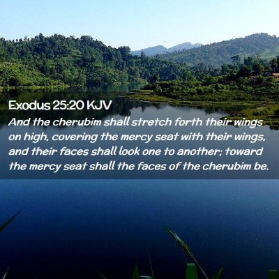 Exodus 25:20 KJV Free Bible Images