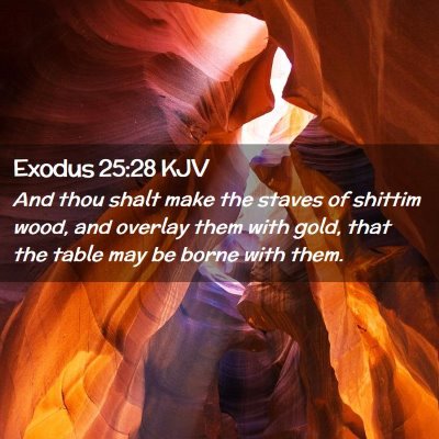 Exodus 25:28 KJV Free Bible Images