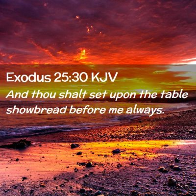 Exodus 25:30 KJV Free Bible Images