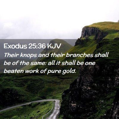 Exodus 25:36 KJV Free Bible Images