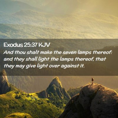 Exodus 25:37 KJV Free Bible Images