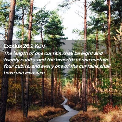 Exodus 26:2 KJV Free Bible Images