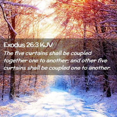 Exodus 26:3 KJV Free Bible Images