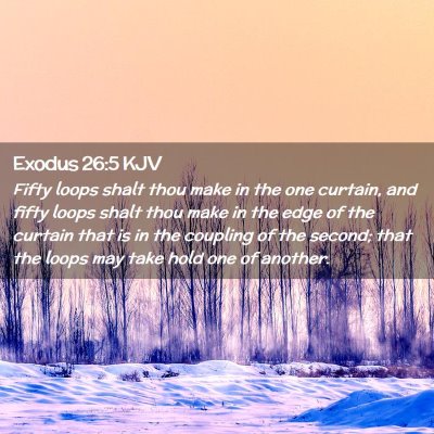 Exodus 26:5 KJV Free Bible Images