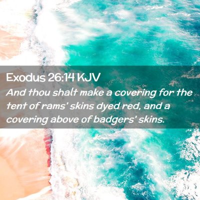 Exodus 26:14 KJV Free Bible Images