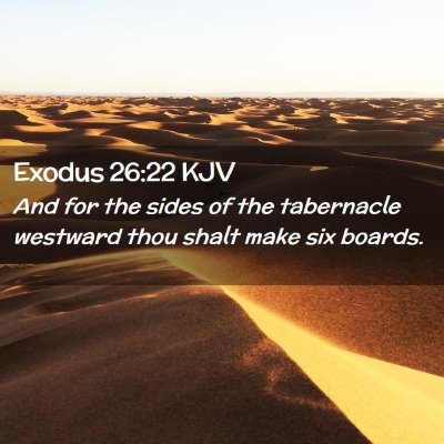 Exodus 26:22 KJV Free Bible Images