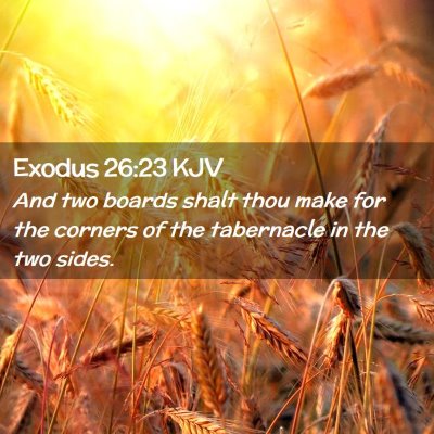 Exodus 26:23 KJV Free Bible Images