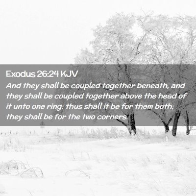 Exodus 26:24 KJV Free Bible Images