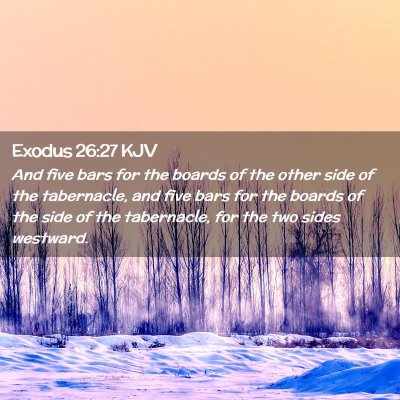 Exodus 26:27 KJV Free Bible Images