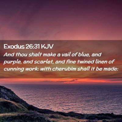 Exodus 26:31 KJV Free Bible Images